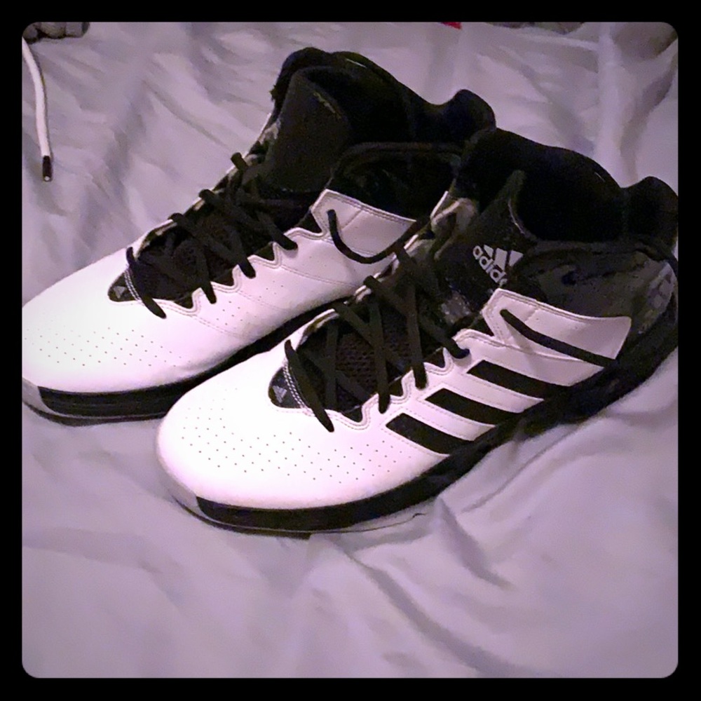 Adidas 11.5 Basketball Shoes White/Black
